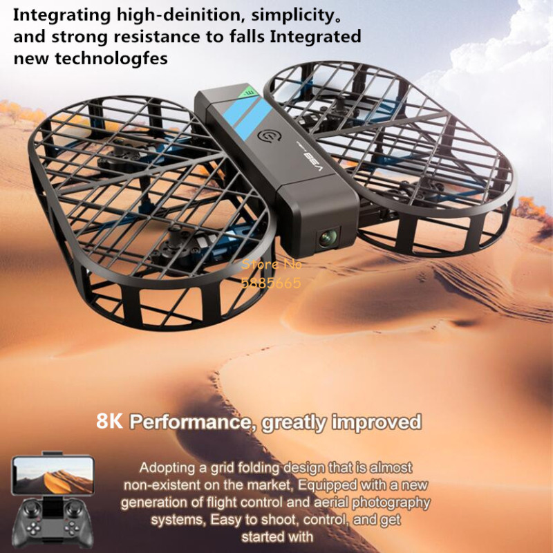 Drone Remote Controller Lanyard - 8K HD Kamera 360° ° Koruma