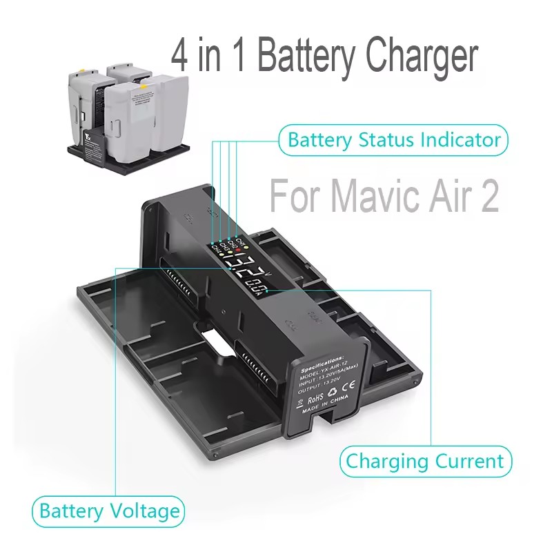 Drone Charging Hub - Mavic Air 2/ 2S Drone Pil