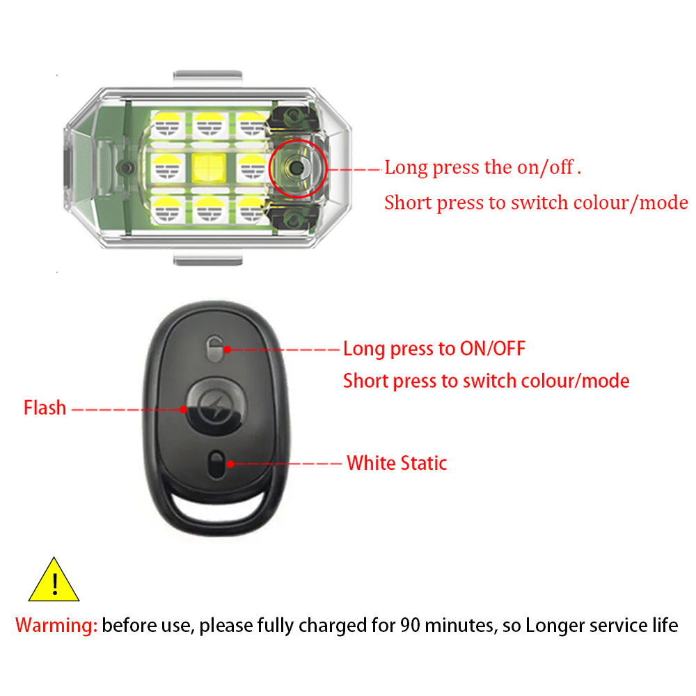2'li/4'lü Kablosuz LED Drone F - Drone Beacon Light incelemesi ve fiyatı
