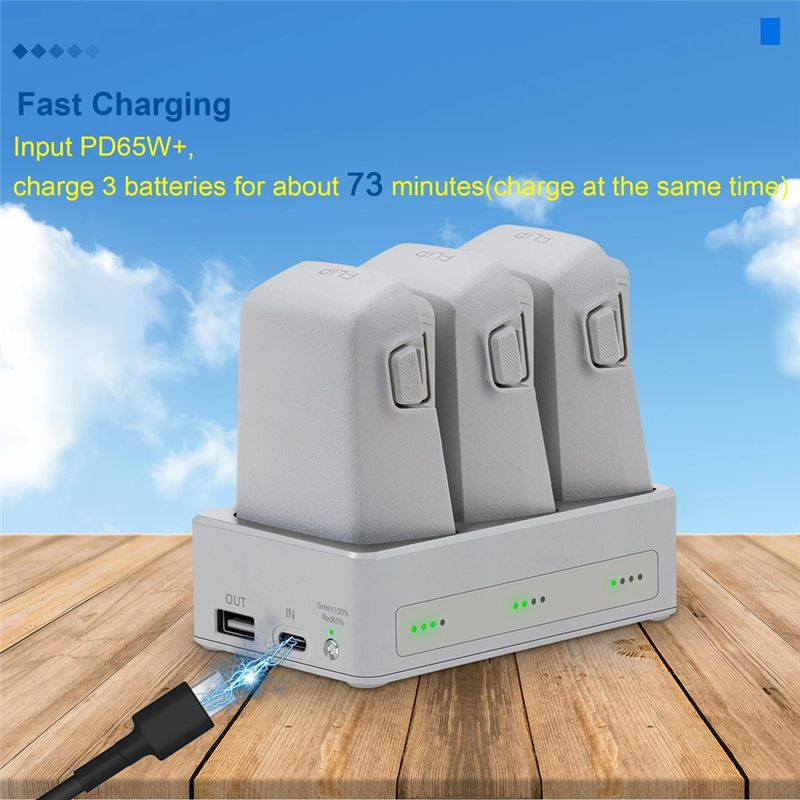 DJI Flip için B92B Üç Yollu Şa - Drone Charging Hub incelemesi ve fiyatı